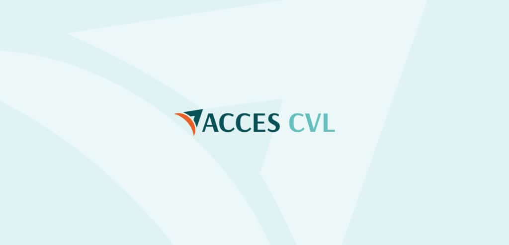 Accès CVL logo, plateforme d'inclusion et d'accessibilité pour tous.