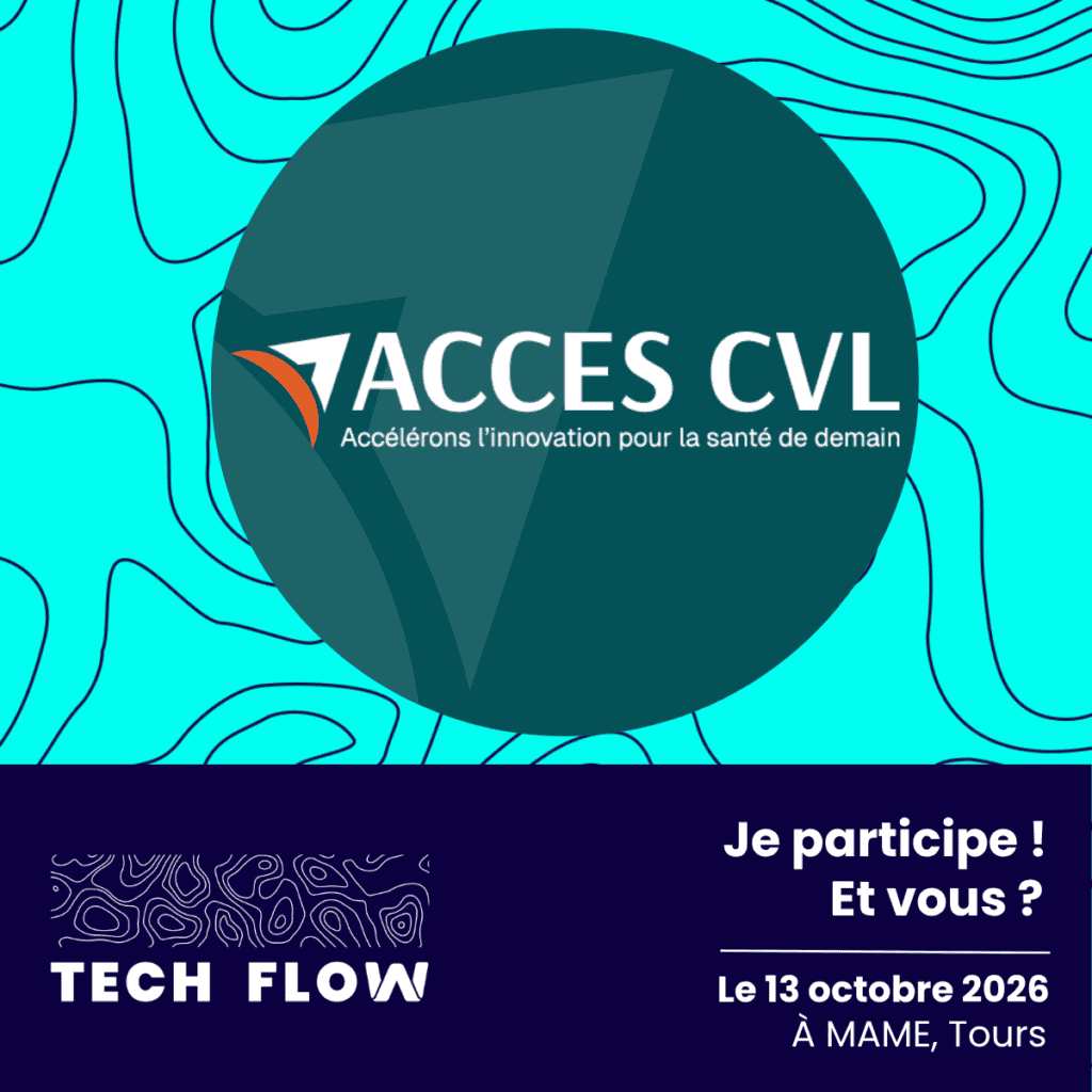 Logo d'Access CVL avec slogan sur l'innovation en santé.